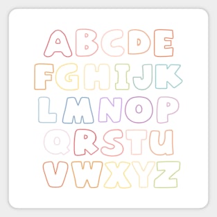 Rainbow Alphabet 2 Magnet